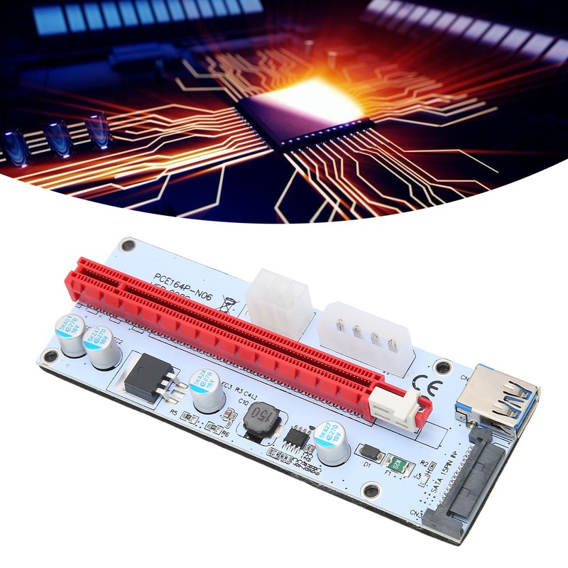 PCIE Riser Adapter Card 1X to 16X 3 Interface Easy
