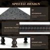 Wood Riser with Beaded: Pedestal Stand for Kitchen Decor, Old