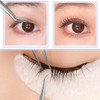 Eyelash Tweezers False Eyelashes Pink Straight Stainless Steel False Eyelashes