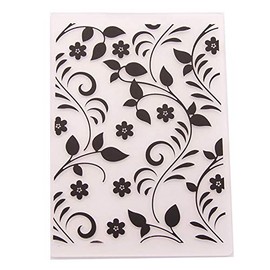 Welcome to Joyful Home 1PC Leaves Background Background Embossing Folder for Card Making Floral DIY Plastic Scrapbooking Photo Album Card Paper DIY Craft Decoration Template Mold 10.5x14.5cm