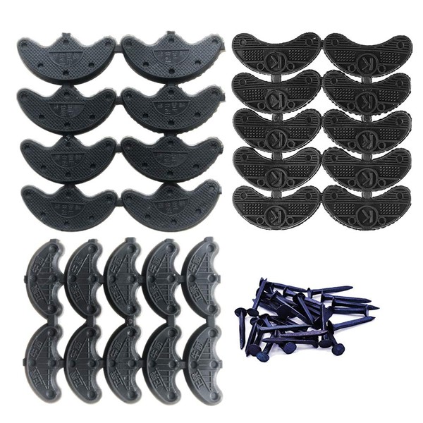 Heel Plates 14 Pairs Rubber Shoes Heel taps Tips Repair