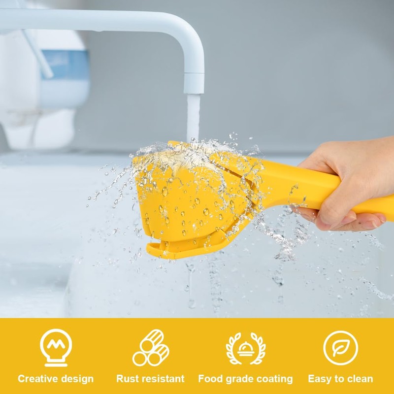 AUAUY Lemon Squeezer with Lemon Zester Peeler, Professional Manual Lemon