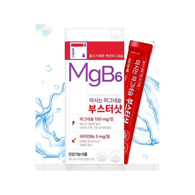 액상 마그네슘 글루콘산 마시는 마그네슘 부스터샷 효능 추천 14포 Liquid