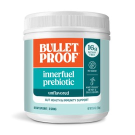 Bulletproof Unflavored Innerfuel Prebiotic Fiber Powder, 13.4 Ounces, Supplement for Gut Health, Digestive Health and Immune Support, Plant Sourced Prebiotics, 0g Sugar, Packaging May Vary