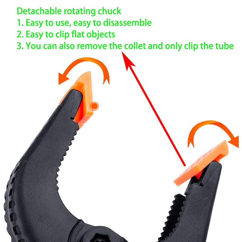 CESFONJER 9 Pcs Plastic Spring Clamp Set, Resin Spring Clamps