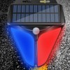 Aolyty Solar Strobe Warning Lights 90DB Alarm Outdoor,4 Working Modes