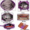 FiveloveTwo Women 6Pcs Handbag Set Nylon Top Handle Bag Totes