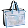 2 Pack Needlepoint Bag, Clear Mesh Zipper Pouch with Handle