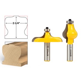 YONICO Router Bits Handrail Set Traditional 1/2-Inch Shank 18232