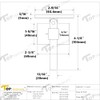 Top Hardware Stainless Steel 316 Garde Wall Mount Adjustable Handrail