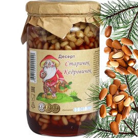 Samsonov & Partners Old Man Kedrovichok Cedar Nuts in Pine Syrup 430g/ 15.16oz