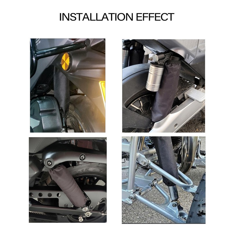 Motorcycle Shock Absorber Covers, Waterproof Nylon Sleeve Protector Dustproof, Scratch
