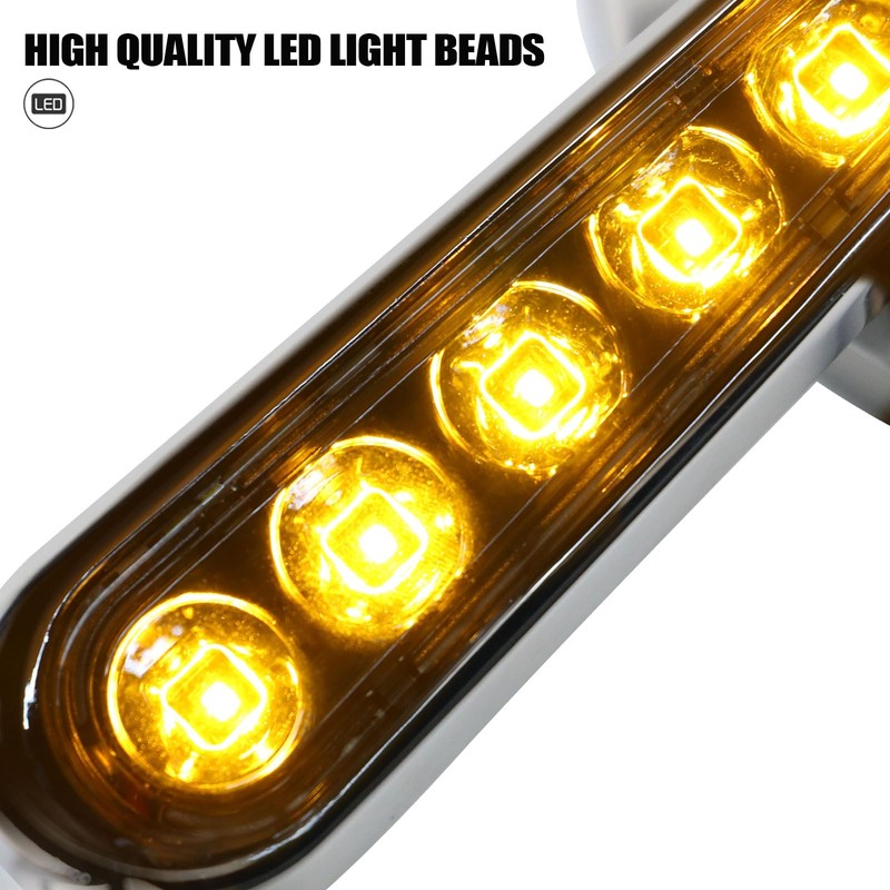 Pacewalker Muscle Rear View Mirrors with LED Turn Signals Light