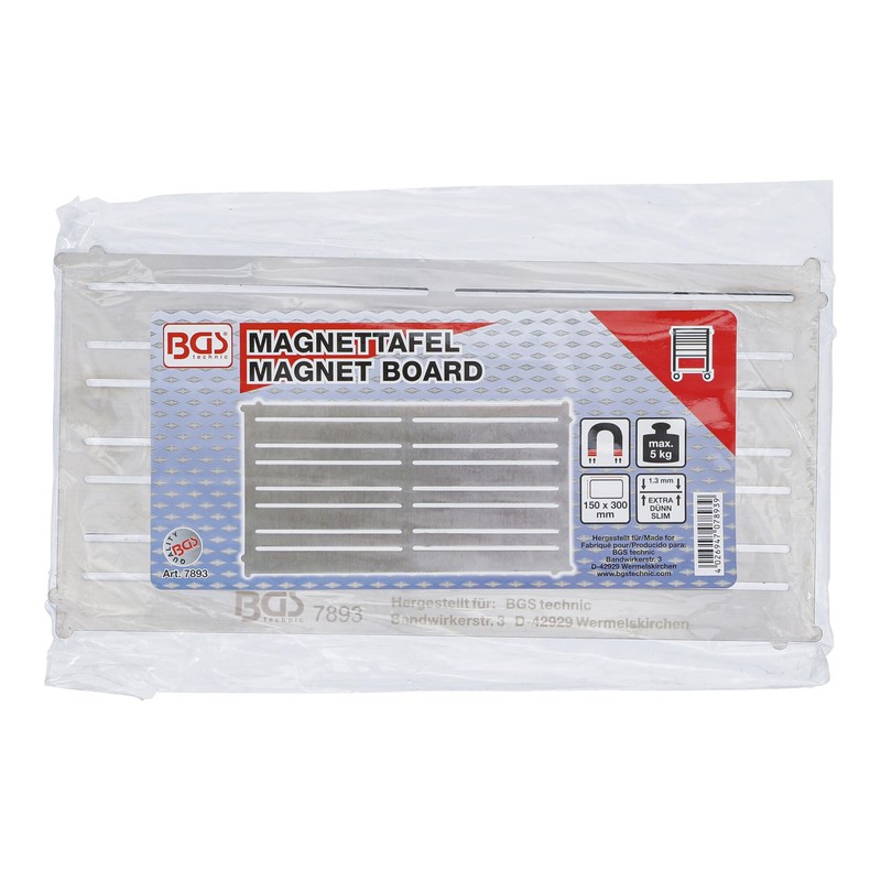 BGS 7893 Magnetic Board Steel Extra Flat 300 x 150