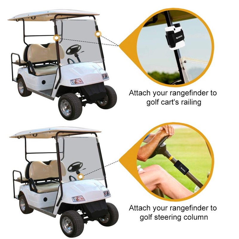 ZOEA Magnetic Rangefinder Mount Strap for Golf Cart Railing, Adjustable