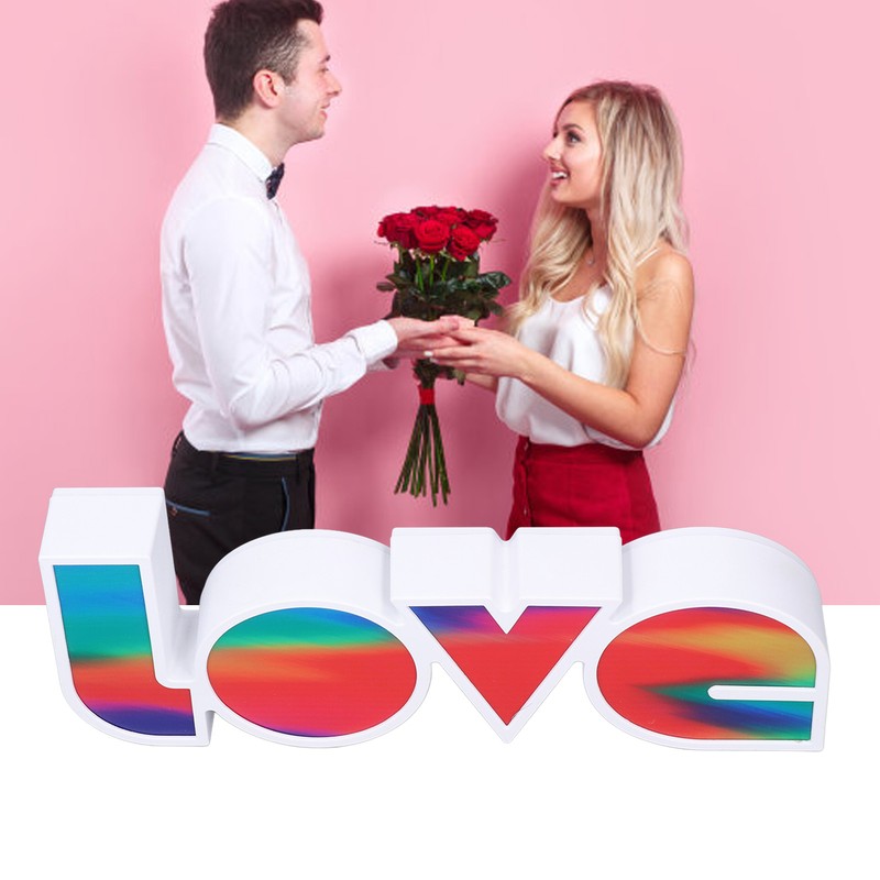 Love Letter Night Light Hangable Decorative Desktop LED Neon Lamp