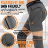 Shinestone Protective Padded Shorts Detachable Pants (Grey,X-Large)
