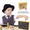 Wooden Money Box with Counter, Money Box with Numbers Checks,