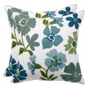 Tosleo Set of 2 Flower Cushion Covers, 45 x 45 cm, Spring Blue Garden Cushion Covers, Decorative Modern Decorative Cushion Covers for Sofa, Bedroom, Car, Farmhouse, Living Room, Home Decoration