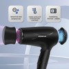 Aigostar Ionischer Haartrockner, Reisehaartrockner mit klappbarem Griff, 2 Geschwindigkeiten und