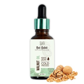 Generic N a t Hab it Cold Pressed 100% Pure O,il for Skin & Hair | Fresh from Our Ayurvedic Kitchen, Zero Preservatives | Body Massage O,il, Hair O,il (Walnut O,il, 30ml)