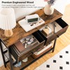 HOOBRO 29.5" Narrow Console Table with 2 Fabric Drawers, Sofa