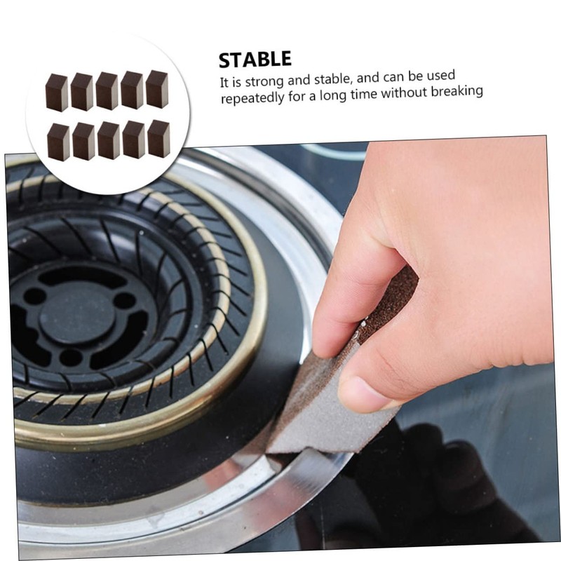 ORFOFE 10Pcs Cleaning Sanding Sponges for Pot and Kitchen Efficient