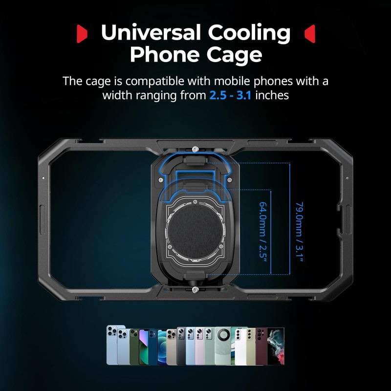 SmallRig 5275 Universal Cooling Smartphone Extension Cage