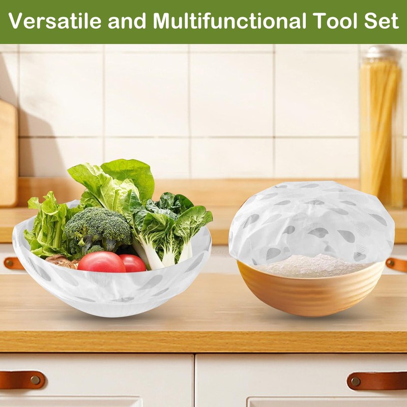 Wbgraceful 4Pcs Bowl Covers, Bread Proofing Cover with 3-4 Inch