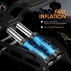 VERENO Double Barrel Bike Floor Foot Pump,Portable Air Pump Inflator