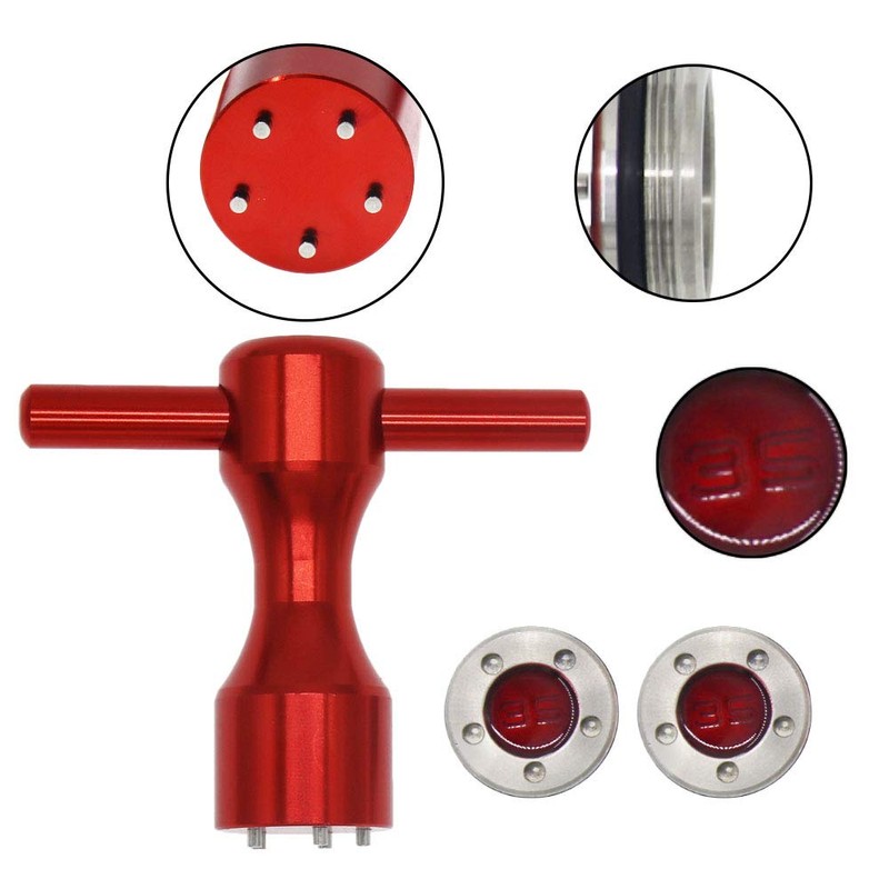 (35.0 grams) - HISTAR 2Pcs Golf Custom red Weights +