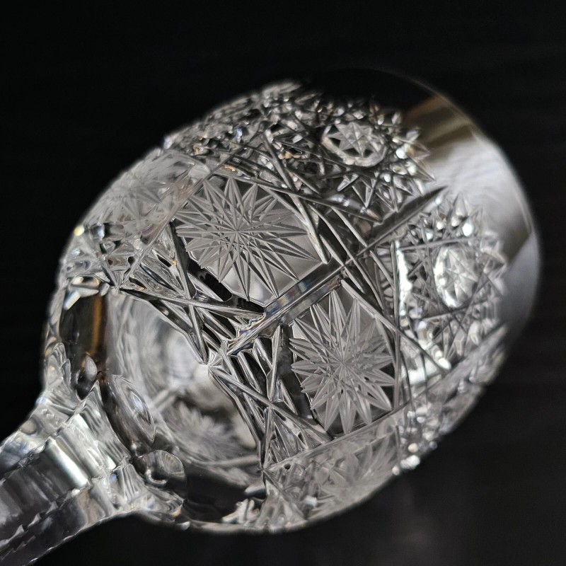 Bohemian Czech 4½ oz (135 ml) Crystal Wine Glass Hand