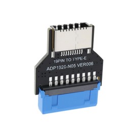 eMagTech 180-Grad-Adapter USB 3.0 19-poliger Interner Header auf 3.1/3.2 Typ-C 20-poliger Verlängerungsadapter für Typ E-Anschlüsse Zum Anschluss An der Vorderseite des PCs