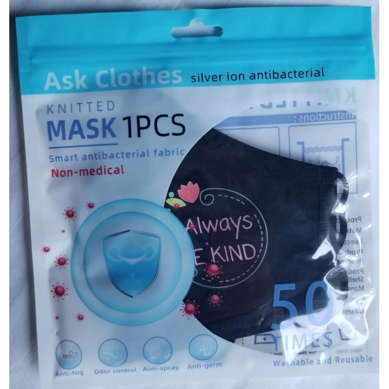 Adult face mask breathable reusable adjustable face mask cute face