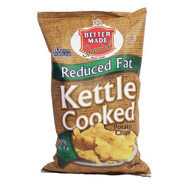 Better Made Kettle Cooked reduced fat potato chips, 10-oz. bag