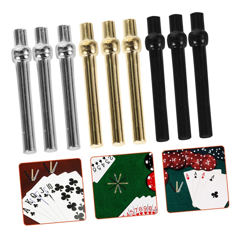 CORHAD 48pcs Metal Cribbage Scoring Pegs Set for Cards Game