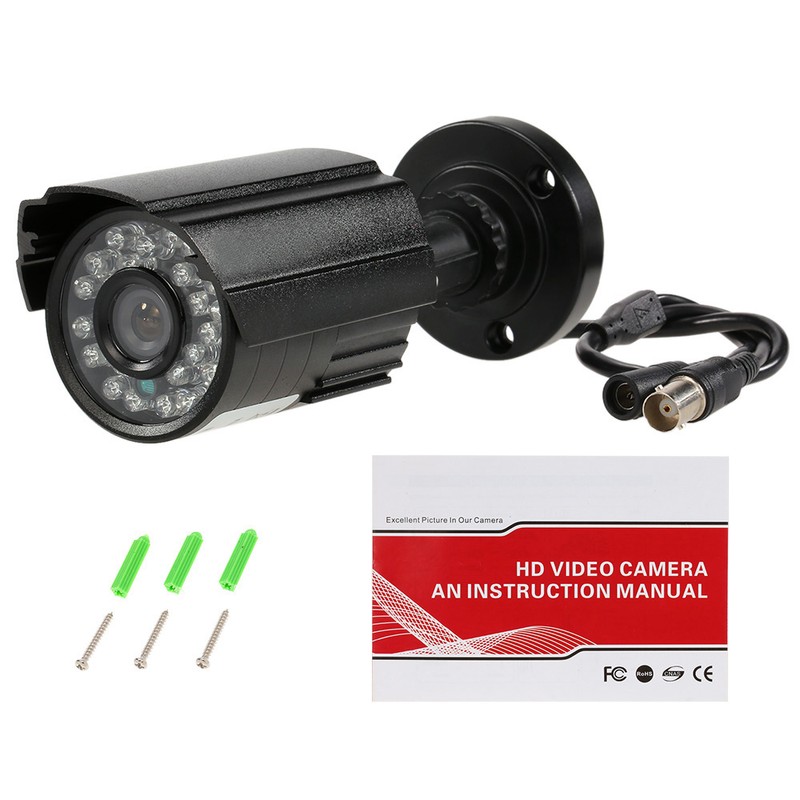 1200TVL CCTV Camera 24 IR Lamps Night Vision 1/3’’ CMOS