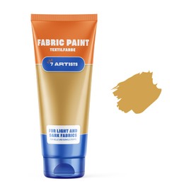 Fabric Paints, Fabric Paints, Textile Paint, Gold Acrylic Paint, Water-based Bottle, 60 ml, Textile Paint, Machine Washable After Fixation, High Opaque for Dark Fabrics, Opaque White