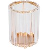 Cosmetic Brush Holder Transparent Glass Round Decorative Desktop Pen Storage
