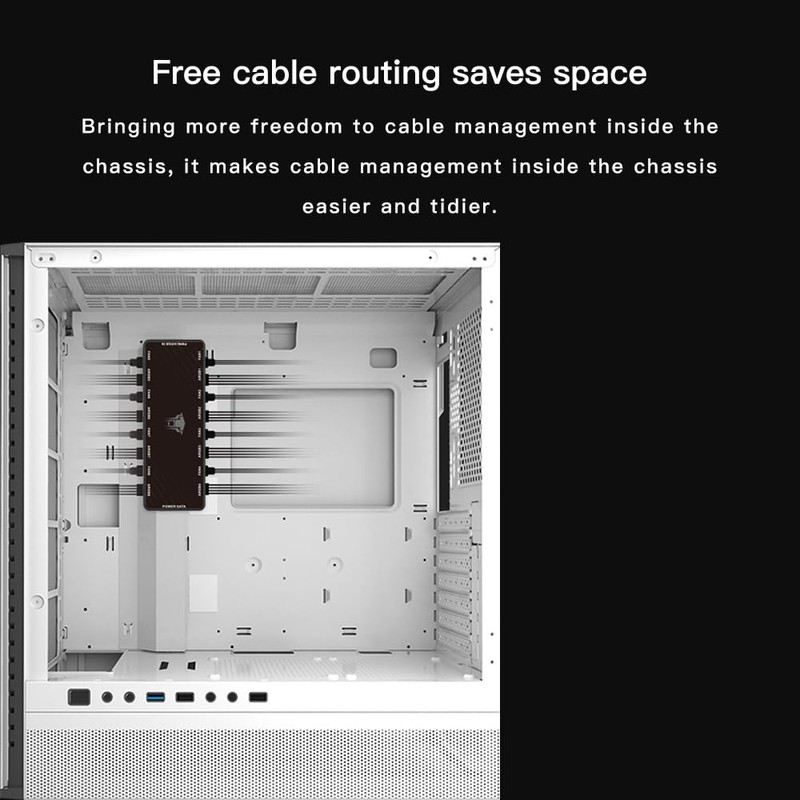 Jungle Leopard ARGB and PWM Fan HUB,8 Ports for Addressable