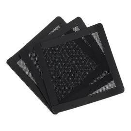 MECCANIXITY 3PCS PC Dust Filter, 100x100mm Magnetic Frame PVC Computer Case Cooler Dustproof Mesh Cover Fan Grills for Computer Chassis Speakers, Black
