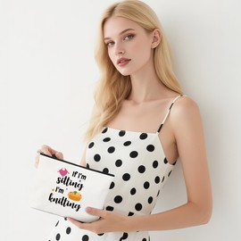 Fun Crochet Gifts for Crocheters Women Cosmetic Bag Makeup Bags Gifts for People Who Like Knitters Knitting Present for Daughter Friends Women Sister Christmas Birthday Gift for Crocheters