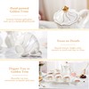 DUJUST 14 pcs Tea Set for 6 with Tea Tray