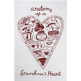 Kitchen Towel - Anatomy Of A Grandma's Heart