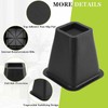 Yookwutar 4 Pack Furniture Risers 6 Inch, Bed Risers Heavy