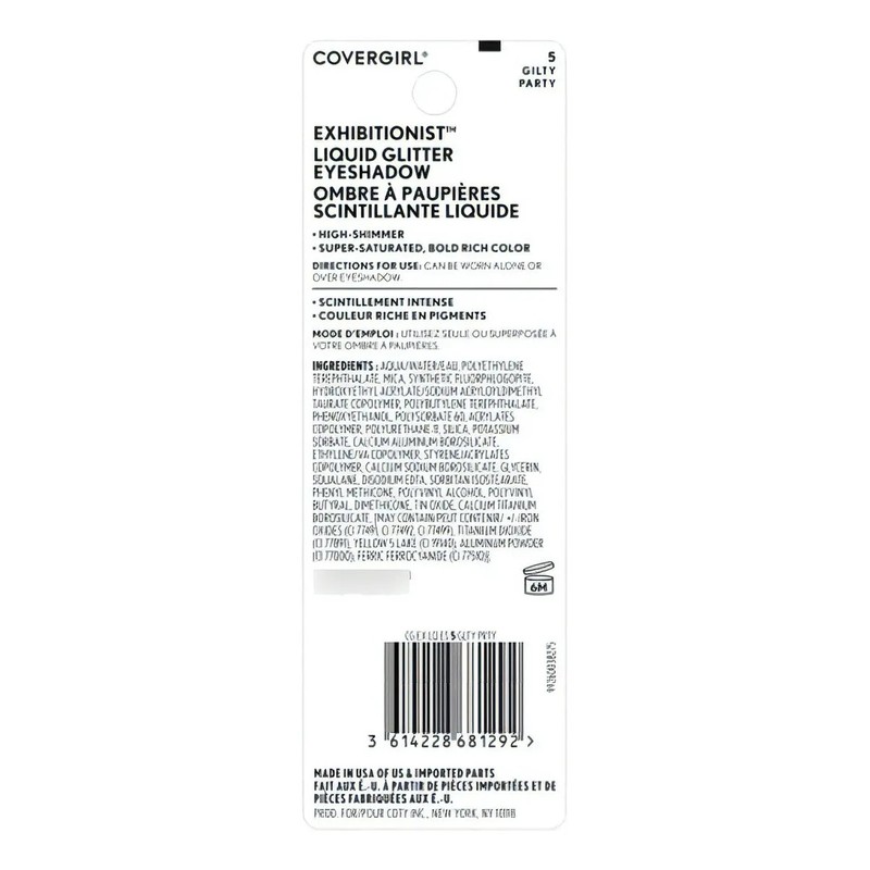 Covergirl Exhibitionist Liquid Glitter Eyeshadow Sombra Ojos