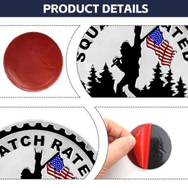 Wild Man Pattern Rated Car Emblem, 4 x 4 Automotive Badge Decals, 3D Metal Car Badges Round Emblem Decals, Compatible with Jeep Wrangler Vehicles Truc