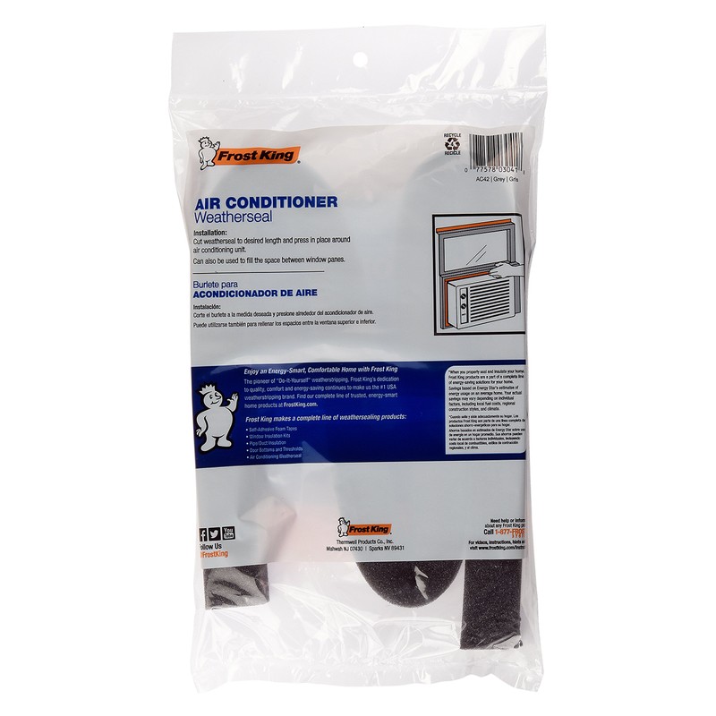 Frost King AC42H Air Conditioner Weatherseal Tape, 1-1/4 by 1-1/4