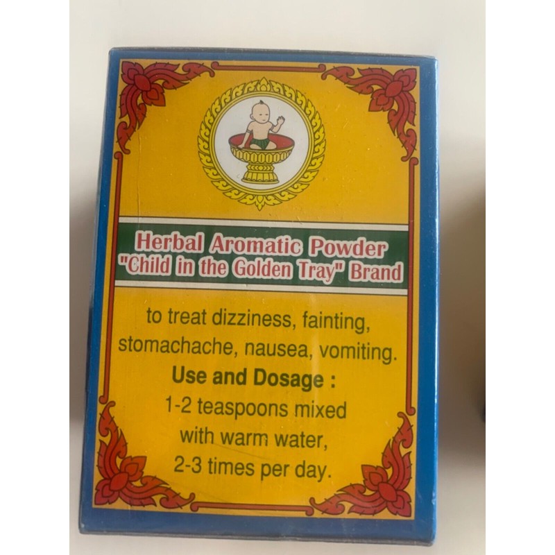 FIVE PAGODAS YA-HOM POWDER Herbal aromatic powder Traditional Thailand Herbs
