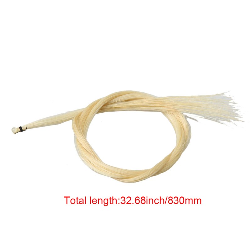 Yibuy 35 g 83 cm White Horse Hair for Violin